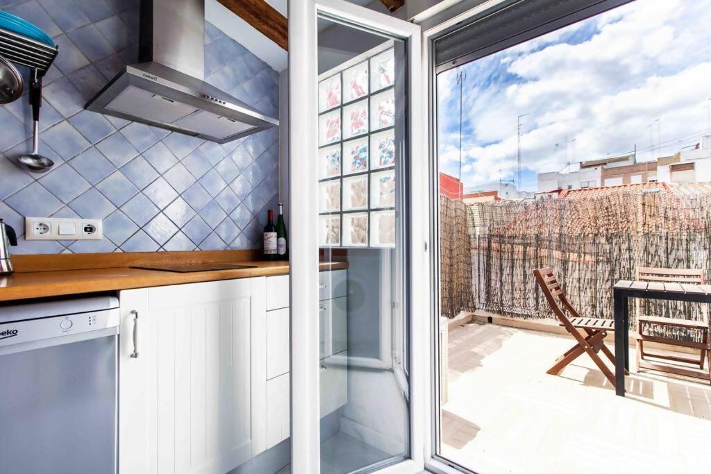 Estudio Para Parejas Con Terraza En La Playa 발렌시아 외부 사진